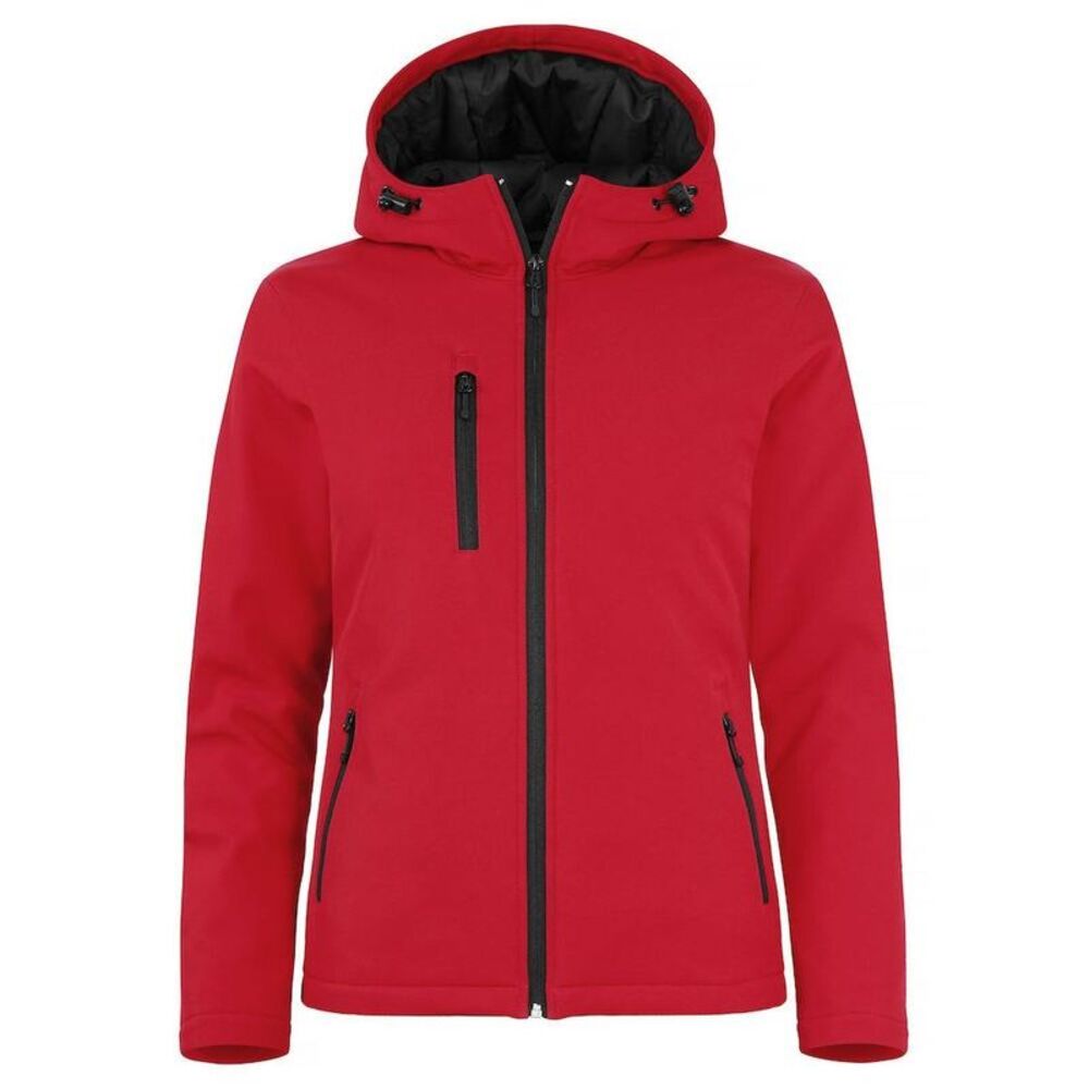 Clique Womens/Ladies Padded Soft Shell Jacket / Red